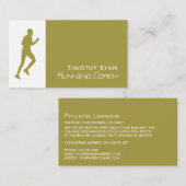 マンランニングズスポーツマン、スポーツコーチ 名刺 (正面/裏面)