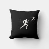 マンランニングズランナーズシルエットハートビートライン クッション (正面)