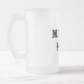 マンリーおもしろいタイポグラフィ フロストグラスビールジョッキ (左)