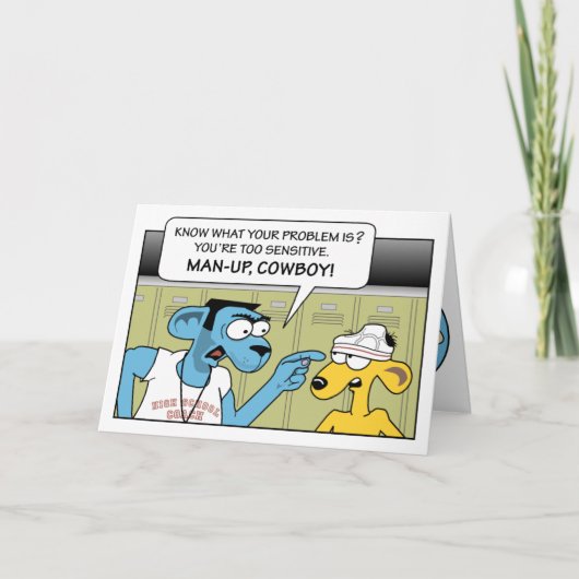 マンリーカウボーイ50th誕生日カード カード (正面)