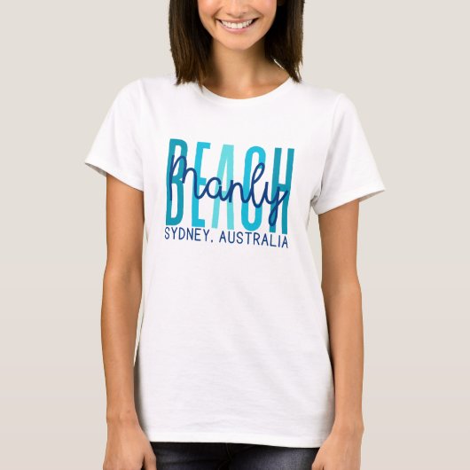 マンリービーチシドニーオーストラリア(海) Tシャツ (正面)