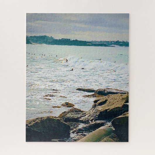 マンリービーチ海サーフオーストラリア旅行 ジグソーパズル (縦)