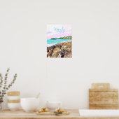 マンリービーチ海サーフオーストラリア旅行 ポスター (キッチン)
