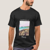 マンリービーチ海サーフオーストラリア旅行 Tシャツ (正面)