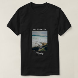 マンリービーチ海サーフオーストラリア旅行 Tシャツ