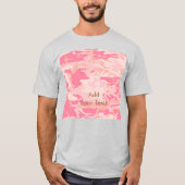 マンリーピンク迷彩柄 Tシャツ (正面)