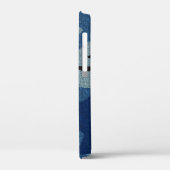 マンリーブルー迷彩柄フェイククロス迷彩模様スリム Case-Mate iPhoneケース (裏面 / 左)