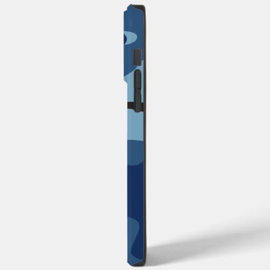 マンリーブルー迷彩柄軍隊カモフラージパターンタフ Case-Mate iPhoneケース (裏面 / 左)