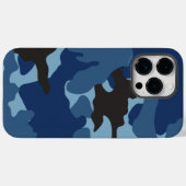 マンリーブルー迷彩柄軍隊カモフラージパターンタフ Case-Mate iPhoneケース (裏面 (横))