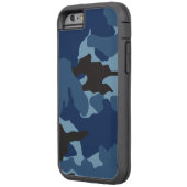 マンリーブルー迷彩柄軍隊カモフラージパターンタフ Case-Mate iPhoneケース (裏面左)
