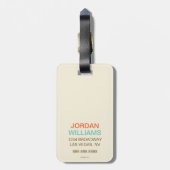 マンリーモジョコーヒー ラゲッジタグ (裏面縦)