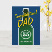 マンリー誕生日カー男性へド |おめでとうございますパパ カード (黄色い花)