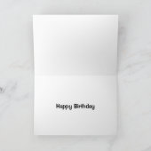 マンロックダウンおもしろいワクチン誕生日 カード (内部)