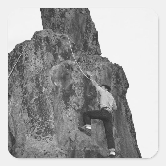 マンロック登山 スクエアシール (正面)