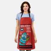 マンロボットザ・パーフェクトマン エプロン (着用した状態)