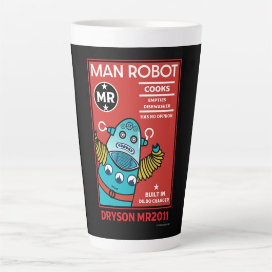 マンロボットザ・パーフェクトマン カフェラテマグ (正面)