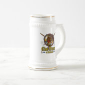 マンロ族バッジ ビールジョッキ (正面右)