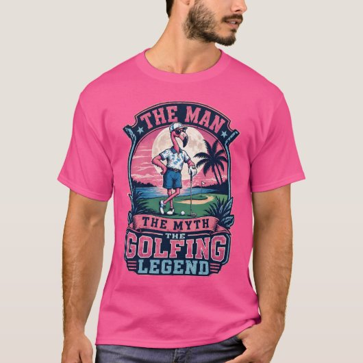 マン伝説ゴルフフラミンゴゴルフ Tシャツ (正面)