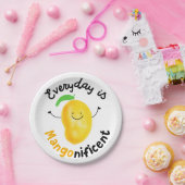 マン前向きゴーパン-毎日がマンゴニフィケント ペーパープレート (パーティー)