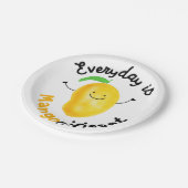 マン前向きゴーパン-毎日がマンゴニフィケント ペーパープレート (アングル)