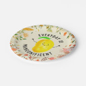 マン前向きゴーパン-毎日がマンゴニフィケント ペーパープレート (アングル)