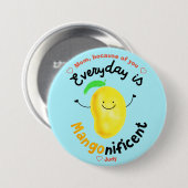 マン前向きゴーパン-毎日がマンゴニフィケント 缶バッジ (正面&裏面)