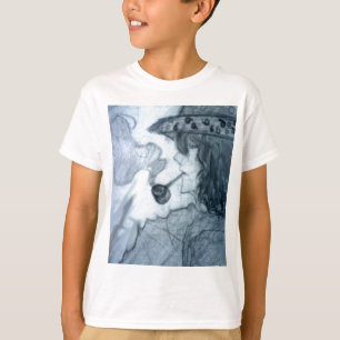 マン喫煙パイプマンガアニメ Tシャツ