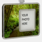 マン失ったクリークIアットレッドウッド国立公園 シルバープレートフレームオーナメント (右)