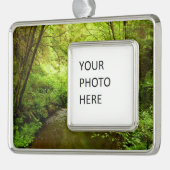 マン失ったクリークIアットレッドウッド国立公園 シルバープレートフレームオーナメント (左)