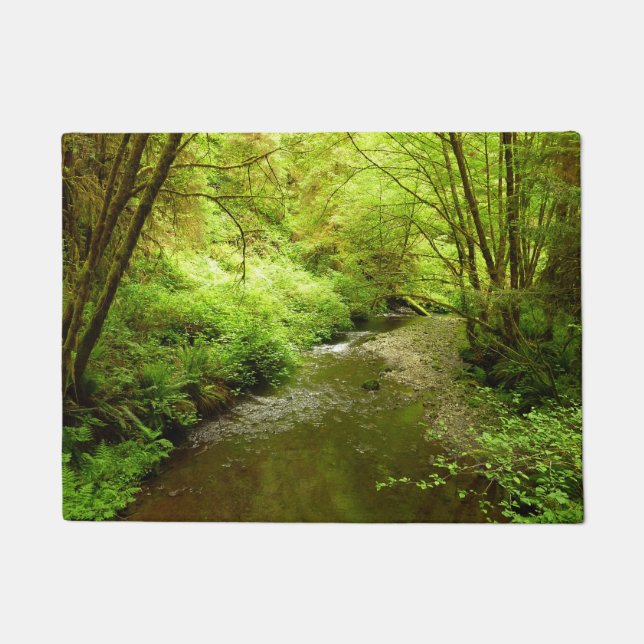 マン失ったクリークIアットレッドウッド国立公園 ドアマット (正面)