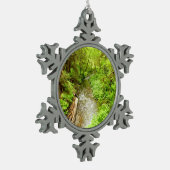 マン失ったクリークIIアットレッドウッド国立公園 スノーフレークピューターオーナメント (左)