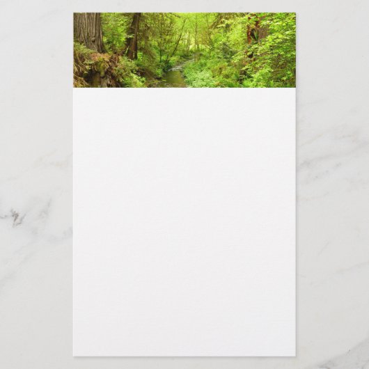 マン失ったクリークIIアットレッドウッド国立公園 便箋 (正面)