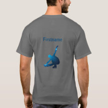 マン姿スケートTシャツ-ブルースターエッジ