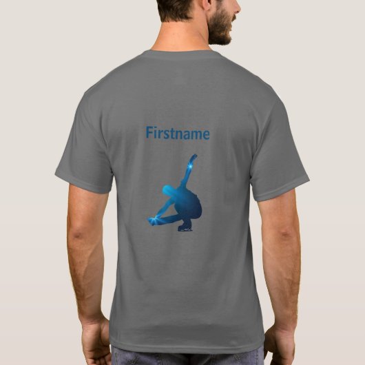 マン姿スケートTシャツ-ブルースターエッジ Tシャツ (裏面)