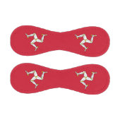 マン島の国旗を持つ愛国野球 野球ボール (パネル)