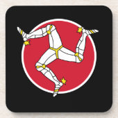 マン島の国旗 コースター (正面)