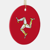 マン島の国旗 セラミックオーナメント (右)