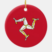 マン島の国旗 セラミックオーナメント (裏面)