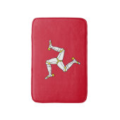 マン島の国旗 バスマット (正面縦)