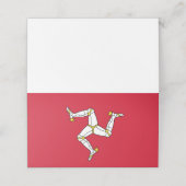 マン島の国旗 プレイスカード (外部開封)