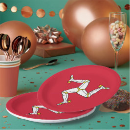 マン島の国旗 ペーパープレート