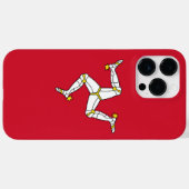 マン島の国旗 Case-Mate iPhoneケース (裏面 (横))