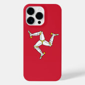 マン島の国旗 iPhoneケース (裏面)