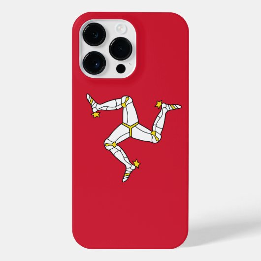 マン島の国旗 iPhoneケース (裏面)