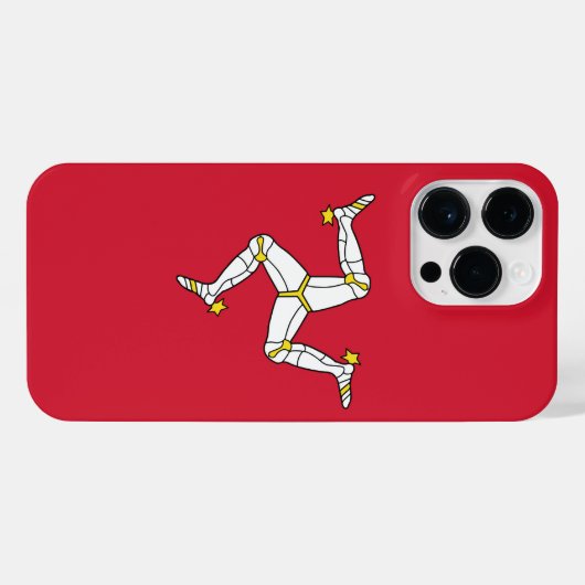 マン島の国旗 iPhoneケース (裏面横)