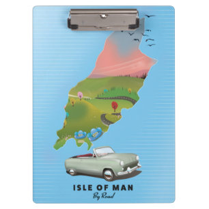 マン島の旅行ポスター クリップボード