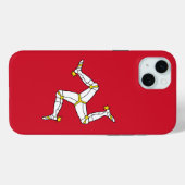 マン島の旗のApple iPhone 15 Plusケース Case-Mate iPhoneケース (裏面 (横))