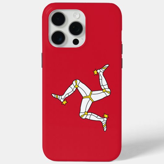 マン島の旗のApple iPhone 15 Pro Maxケース Case-Mate iPhoneケース (裏面)