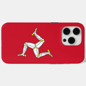 マン島の旗のApple iPhone 15 Pro Maxケース Case-Mate iPhoneケース (裏面 (横))
