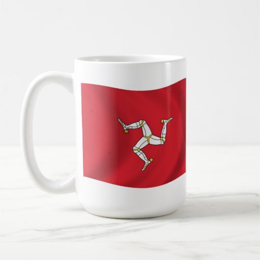 マン島の旗マグカップ コーヒーマグカップ (左)